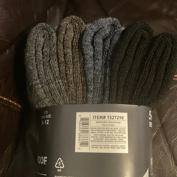 Weatherproof Men's Outdoor Crew Sock, 5-pair - Picture 6 of 9